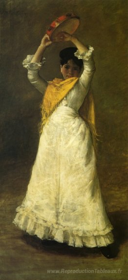 Une fille dansante de Madrid