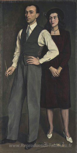 L'artiste avec sa femme