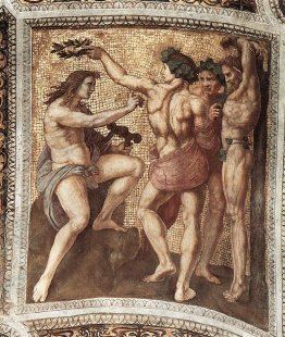 Apollo et Marsyas, de la «Stanza della Segnatura»