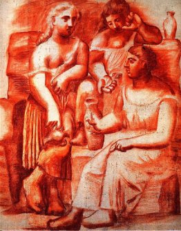 Trois femmes dans une fontaine