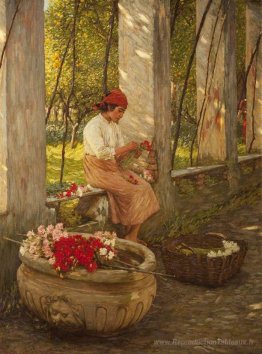 Une fille fleurie ligurienne
