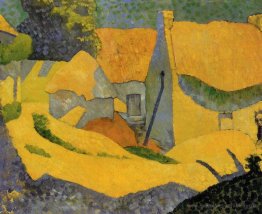 Ferme jaune à Pouldu