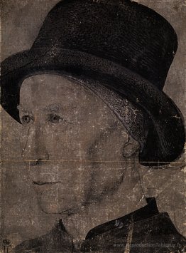 Portrait de l'homme avec chapeau