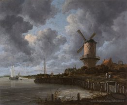 Moulin à tour à Wijk Bij Duurstede, Pays-Bas