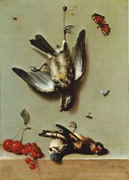 Nature Morte Avec Oiseux Morts et Cerise