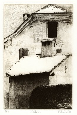 Rooftops dans le village Ollon, Canton Vaud, Suisse