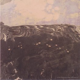 Paysage avec ciel nuageux