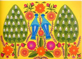 Deux Tomties bleues - Deux sœurs marchent sur l'herbe