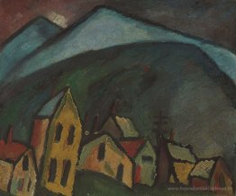 Berglandschaft Mit Häusen