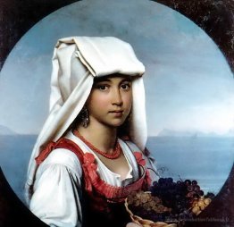 Fille napolitaine avec les fruits