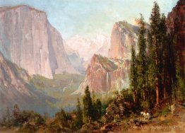 Scène de Yosemite. Bridalveil tombe