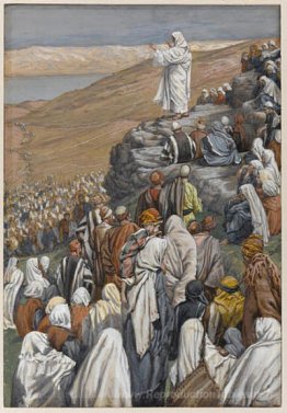 Le sermon sur la montagne, illustration de «la vie du Christ»
