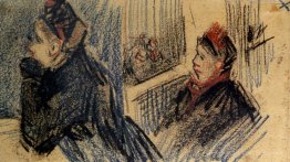 Deux femmes dans une boîte de balcon