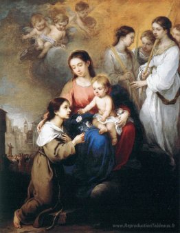 La Vierge et l'enfant avec St. Rosalina