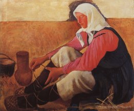 Mettre des chaussures agriculteurs