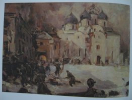 Fuyant des fascistes de Novgorod
