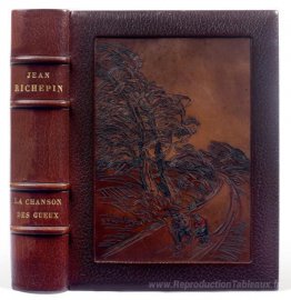 La Chanson des Gueux avec une reliure en cuir Steinlen