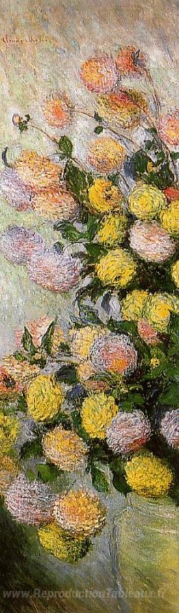 Vase de dahlias