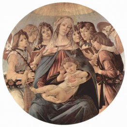 La vierge adorant l'enfant