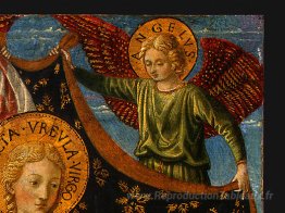 Saint Ursula avec des anges et un donneur (détail)