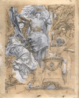 Projet d'illustration pour les «trophées» de José Maria de Hered