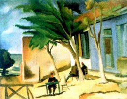Paysage de Dobrudjan (balcique)