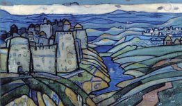 Paysage du nord avec forteresse