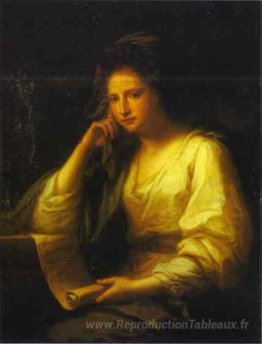Portrait d'une jeune femme en tant que sibylle