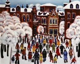 Jour d'hiver dans la ville