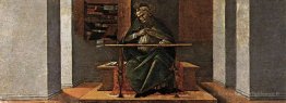 St Augustine Dans son étude, Predella Panel du retable de St Mar