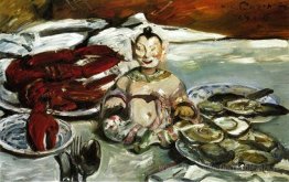 Nature morte avec Bouddha-Lobsters et huîtres