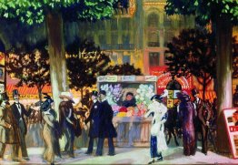 Boulevard Paris la nuit