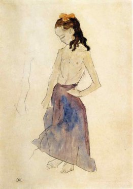 Fille avec un bandeau jaune