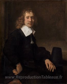 Un jeune homme à une table (peut-être Govaert Flinck)