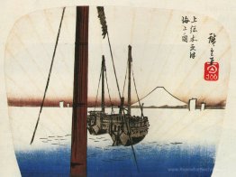 Mount Fuji vu à travers l'eau