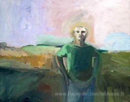 Homme et ciel de lavande