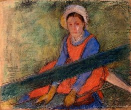 Femme assise sur un banc