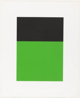 Noir-vert de la série de dix lithographies