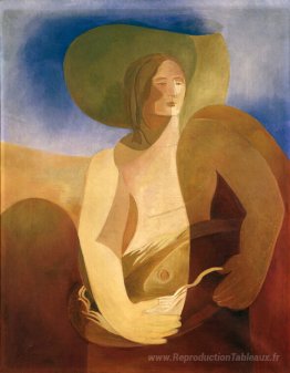 Femme avec du poisson