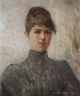 Portrait de l'actrice M.Ya.Van-Zandt, dans un mariage Cherinova