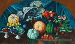 Nature morte avec des melons et des citrouilles