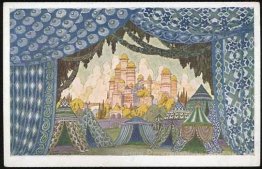 Château de Naina. Croquis de paysages pour "Ruslan et Ludmilla"