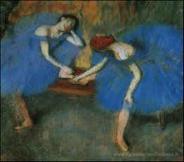 Deux danseurs en bleu
