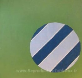 Ballon de plage bleu et blanc