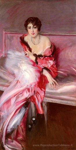 Portrait de Madame Juillard en rouge