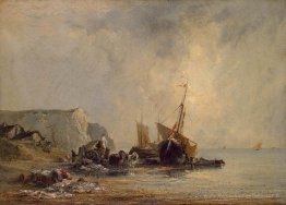 Bateaux au bord de la Normandie