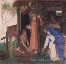 La Pâque dans la Sainte Famille rassemblant des herbes amères