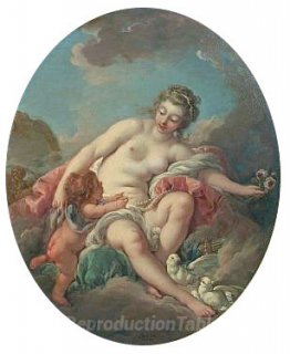 Vénus retenue Cupidon