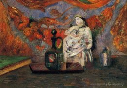 Nature morte avec une figure de carafe et de céramique