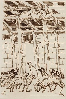 Illustration pour l'histoire de Hovhannes tunyanan 'Wolf'